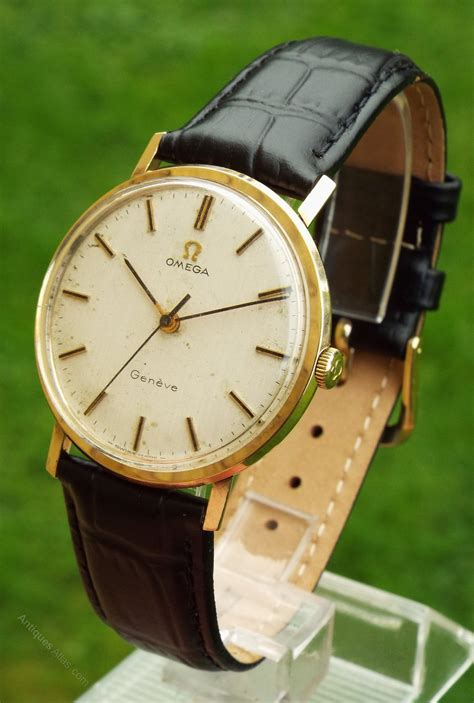 omega mens watch gold|omega 9ct gold men's watch.